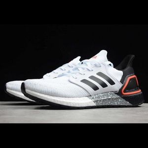 Adidas Ultraboost 20 White Scarlet 9.5